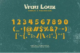 Vrau Loux font