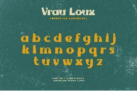 Vrau Loux font