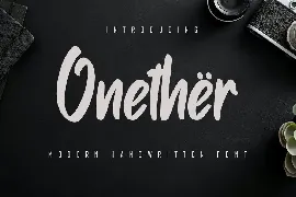 Onether - Modern Handwritten Font