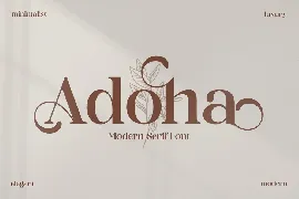 Adoha Modern Serif Font