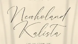 Newholand Kalista Chic Calligraphy font