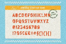 Vintage Crafted - Hand Drawn Font