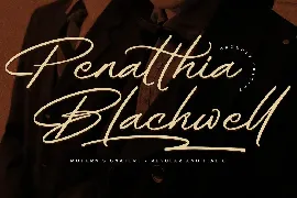 Penatthia Blackwell Modern Signature Font