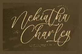 Nekiatha Charley Calligraphy Script Font