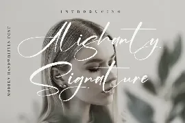 Alishanty Signature Modern Handwritten Font