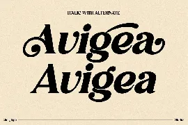 Avigea Modern Serif Font