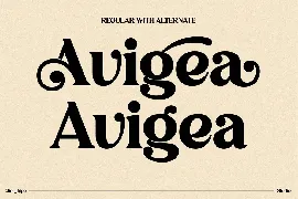 Avigea Modern Serif Font