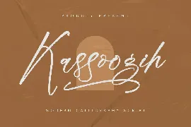 Kassoogih Modern Calligraphy Script font