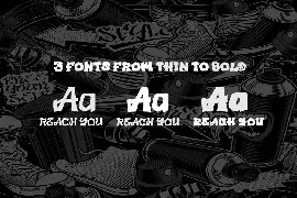 Reach You - Display Graffiti Style Font