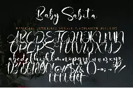 Baby Sabita font