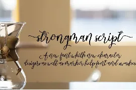 Strongman Script font