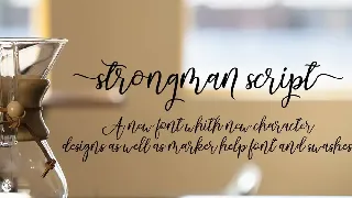 Strongman Script font