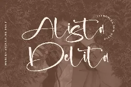 Alista Delita Modern Signature Font