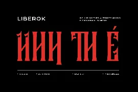 Liberok - Blackletter Display Font