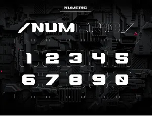 KUNAI Display Font. Futuristic Type