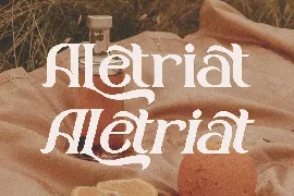 Aletriat Stylish Serif Font