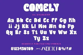 Comely - Bubble Display Font