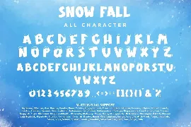 Snow Fall - Christmas Display Font