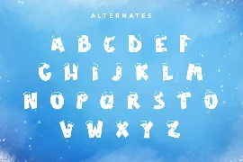 Snow Fall - Christmas Display Font