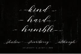 Mahogany Script font