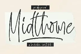 Midthome Handwritten Script Font