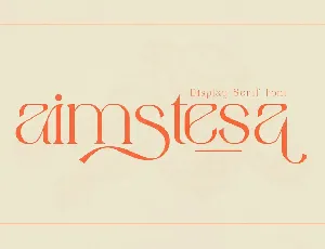 Aimstesa Display Serif Font