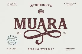 Muara Rough font