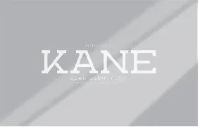 Kane font