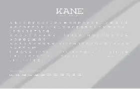 Kane font