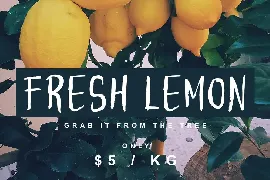 Lemonadut font