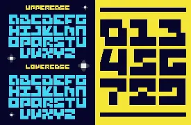 Pixbit - A Geometric Display Pixel Font