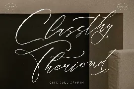 Classthy Theriond Chic Calligraphy Font