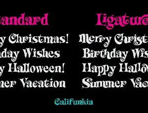 Califunkia font