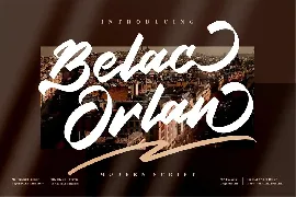 Belac Orlan Modern Brush Font