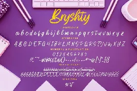 Bryshty Natural Brush Script font