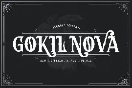 Gokil Nova - Victorian Style Font