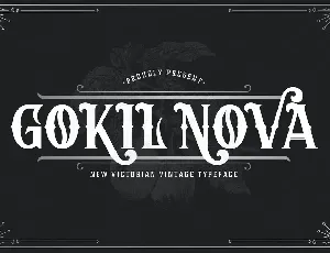 Gokil Nova - Victorian Style Font