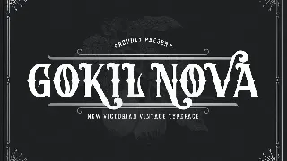 Gokil Nova - Victorian Style Font