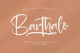 Barthalo Modern Handwritten Font