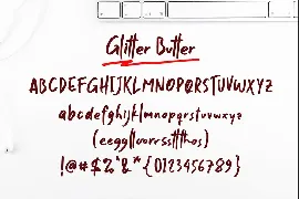 Glitter Butter font