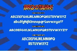 Brootahh Comic Typeface font