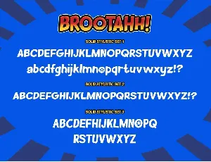 Brootahh Comic Typeface font