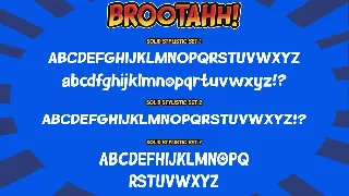 Brootahh Comic Typeface font