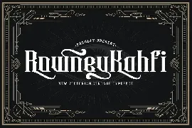 Rowney Kahfi - Victorian Style Font