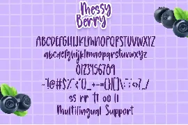 Messy Berry font