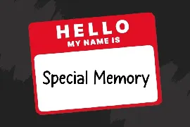 Special Memory font