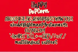 Happy Popcorn - Handwritten Font