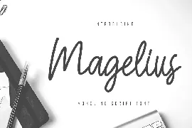 Magelius - Monoline Script Font