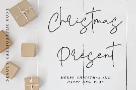 Yearbook Christmas - Beauty Calligraphy Font