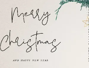 Yearbook Christmas - Beauty Calligraphy Font